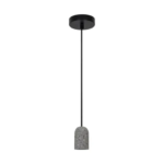 Подвесной светильник Inspire Tezzo E27x1 бетон цвет черный INSPIRE Отсутствует