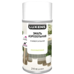 Эмаль аэрозольная декоративная Luxens сатинированная цвет белый 210 мл LUXENS