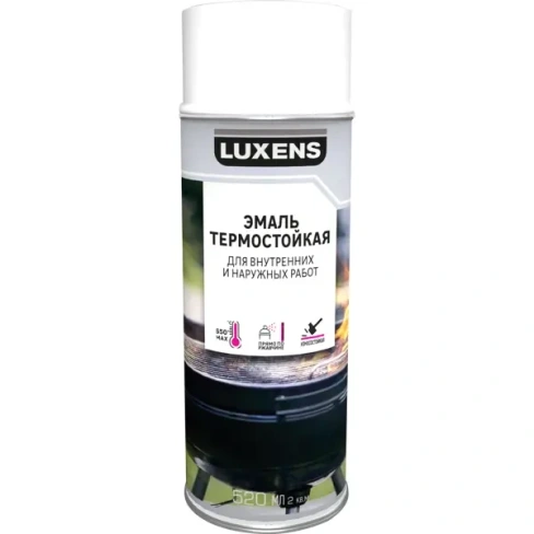 Эмаль аэрозольная термостойкая Luxens матовая бесцветная 520 мл LUXENS Нет