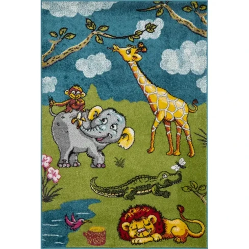 488689721 Ковер полипропилен Art Kids LM15 100x150 см цвет зеленый ART KIDS . ART KIDS
