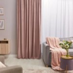Штора на ленте со скрытыми петлями Inspire Gia 200x280 см цвет сиреневый Santal 4 INSPIRE