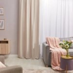 Штора на ленте со скрытыми петлями Inspire Lidia 140x280 см цвет экрю Trench 6 INSPIRE