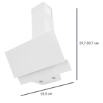 Вытяжка плоская Kitll KCH 6104 60 см цвет белый KITLL