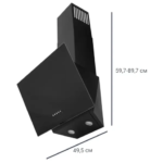 Вытяжка настенная Kitll KCH 5102 50 см цвет чёрный KITLL