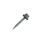 Кровельные саморезы с буром 4.8x35 цвет серый 200 шт./уп.