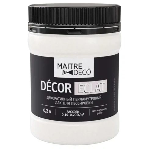 Лак перламутровый Maitre Deco Décor Eclat 0.2 л цвет жемчужный MAITRE DECO