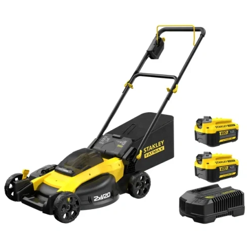 Газонокосилка аккумуляторная Stanley V20х2 36 В 51 см АКБ (2 шт) и ЗУ в комплекте STANLEY SFMCMW2651M-QW