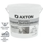 Шпатлевка Axton выравнивающая фасадная цвет белый 5 кг AXTON