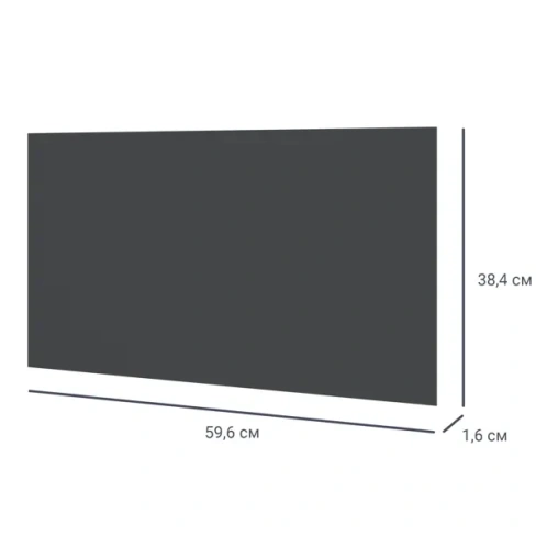 Дверь для шкафа Лион 59.6x38x1.6 цвет графит Фасад для шкафа