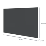 Дверь для шкафа Лион 59.6x50.8x1.8 цвет графит Фасад для шкафа