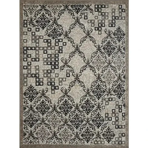 Ковер полипропилен Avrora GR19 140x190 см цвет бежевый . AVRORA
