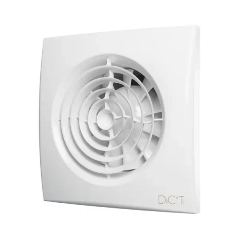 Вентилятор осевой вытяжной Diciti Aura 4C D100 мм 25 дБ 90 м3/ч обратный клапан цвет белый DICITI AURA