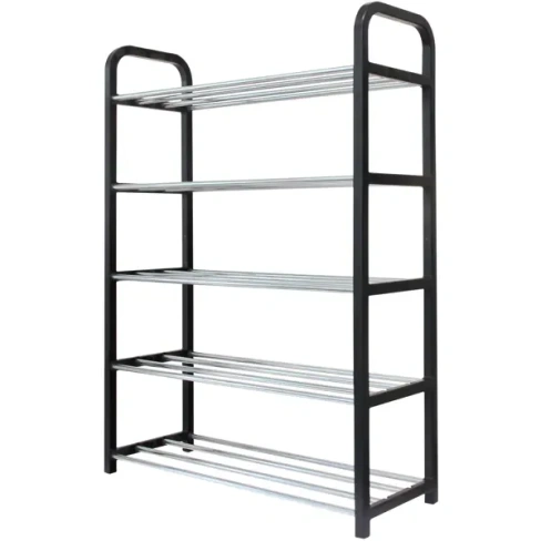 Этажерка для обуви Gromell Rusa 50x68x18.5 см металл цвет черный 5 ярусов RUSA