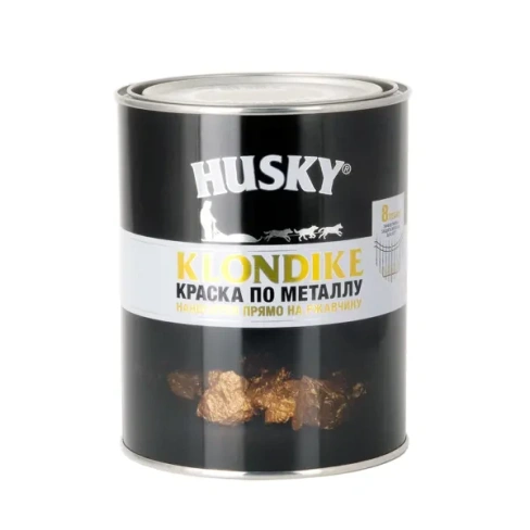 488701262 Краска по металлу Husky Klondike глянцевая цвет белый база А 0.9 л HUSKY