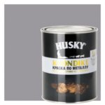 Краска по металлу Husky Klondike глянцевая цвет светло-серый 0.9 л RAL 7004 HUSKY