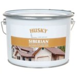 Краска по дереву Husky Siberian акриловая цвет белый база А 9 л HUSKY