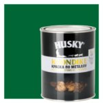 Краска по металлу Husky Klondike глянцевая цвет зеленый 0.9 л RAL 6002 HUSKY