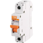 Автоматический выключатель TDM Electric ВА47-29 1P C63 А 4.5 кА SQ0206-0080 TDM ELECTRIC