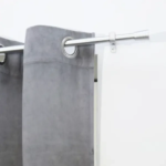 Карниз однорядный Pommel 120-210 см металл цвет серебро INSPIRE