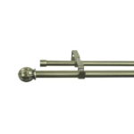 Карниз двухрядный Ikary 160-300 см металл цвет латунь INSPIRE