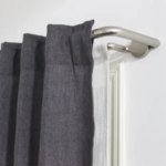 Карниз двухрядный Sombrio 200-360 см металл цвет никель матовый INSPIRE