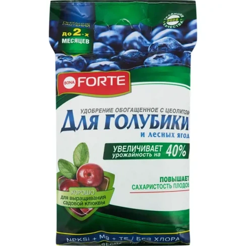 488708420 Удобрение для голубики и лесных ягод с цеолитом Bona Forte 2.5 кг BONA FORTE