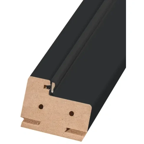 Дверная коробка телескопическая Нобиле 2100х70х28 мм ламинация Hardflex цвет стип антрацит (комплект 2.5 шт.) МАРИО РИОЛ