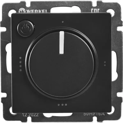 Терморегулятор для теплого пола Werkel W1151108 электромеханический 3500 Вт цвет черный WERKEL