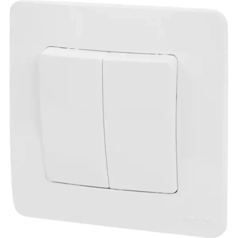 488710368 Переключатель встраиваемый Schneider Electric Blanca 2 клавиши цвет белый SCHNEIDER ELECTRIC Blanca Переключатель