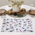 Салфетка 30x45 см Птицы-2 красная REMILING HOUSEHOLD