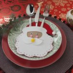 Конверт для столовых приборов Santa Санта Клаус белый REMILING HOUSEHOLD