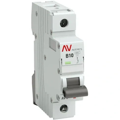Автоматический выключатель EKF Averes AV-6 1P B10 А 6 кА mcb6-1-10B-av