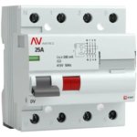 УЗО EKF Averes DV 4P 25 A 300 мА 10 кА AC