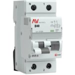 Дифференциальный автомат EKF Averes DVA-6 1P N C40 A 30 мА 6 кА AC rcbo6-1pn-40C-30-ac-av