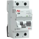 Дифференциальный автомат EKF Averes DVA-6 1P N C25 A 30 мА 6 кА AC