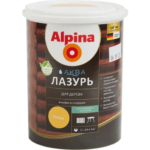 Лазурь Alpina акриловая сосна 0.9 л ALPINA Аква Лазурь для дерева
