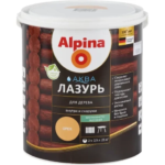 Лазурь Alpina акриловая орех 2.5 л ALPINA Аква Лазурь для дерева