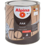 Лак палубный Alpina глянцевый 2.5 л ALPINA Лак палубный глянцевый