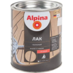 Лак палубный Alpina глянцевый 0.75 л ALPINA Лак палубный глянцевый
