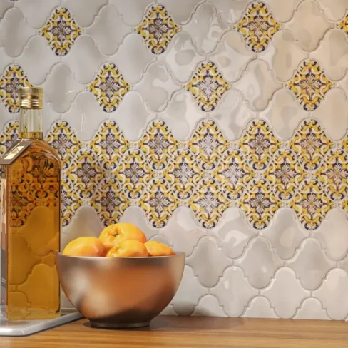 Декор настенный Kerama Marazzi Majolica Pattern 6.5x6.5 см разноцветный KERAMA MARAZZI OPA15965000 Арабески
