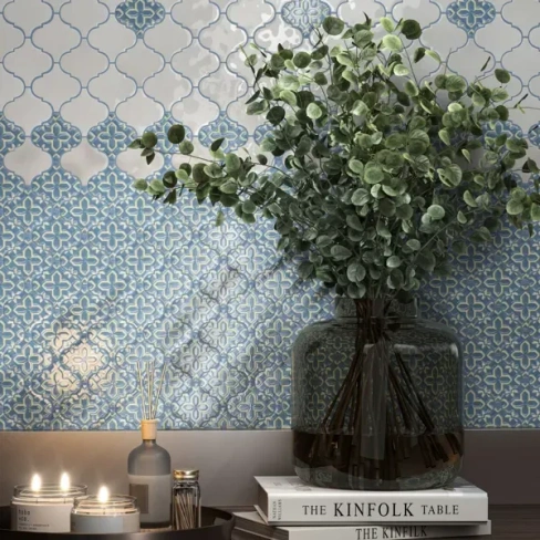 Декор настенный Kerama Marazzi Majolica Pattern 6.5x6.5 см разноцветный глянцевый KERAMA MARAZZI OSA3765000 Арабески