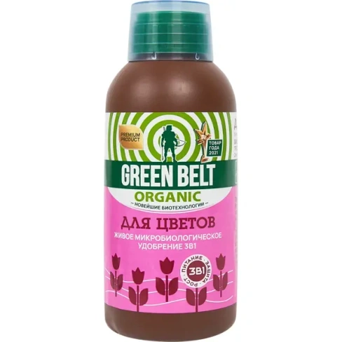 488722696 Биоудобрение GreenBelt для цветов 250 мл GREEN BELT биоудобрение для цветов