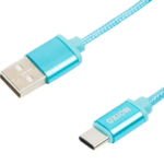 Кабель Oxion USB-Type-C 1.3 м 2 A цвет синий OXION