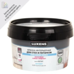 Краска для стен и потолков в кухне и ванной Luxens А 0