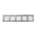 Рамка для розеток и выключателей Werkel Hammer W0052406 5 постов цвет серебряный WERKEL
