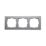 Рамка для розеток и выключателей Werkel Hammer W0032406 3 поста цвет серебряный WERKEL