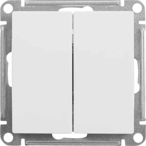 488724899 Переключатель встраиваемый Schneider Electric W59 2 клавиши цвет белый SCHNEIDER ELECTRIC