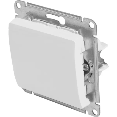 488724912 Выключатель встраиваемый Schneider Electric Glossa 1 клавиша цвет молочный SCHNEIDER ELECTRIC