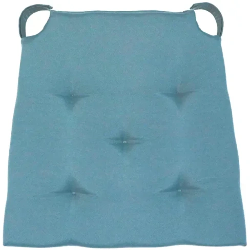 Сидушка Pharell 40/35x40 см цвет синий Aqua 3 INSPIRE Декоративная подушка Нео-классика