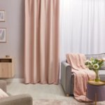Штора со скрытыми петлями блэкаут Alycia 200x280 см цвет розовый Bistro 5 INSPIRE ALYCIA BISTRO5